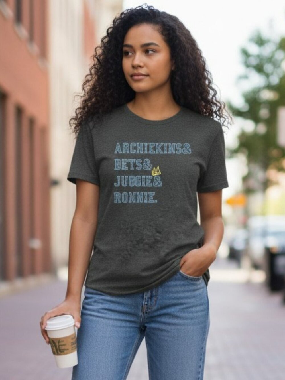 Riverdale Medium Gray T Shirt Cotton Casual Tee Short Sleeve Top M Archiekins